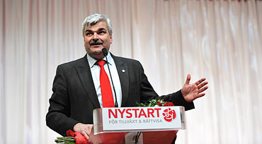 Håkan Juholt, nybliven partiordförande för Socialdemokraterna.