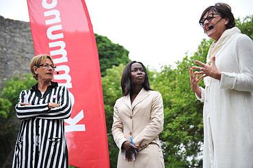 Gudrun Schyman, Nyamko Sabuni och Annelie Nordström.