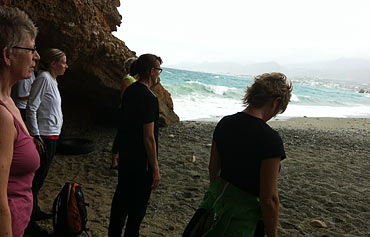 Stranden på Kreta.