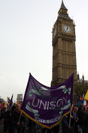 Demonstration i London.