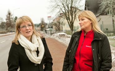 Linnea Granath och Kristina Wilson, Kommunal i Ydre.