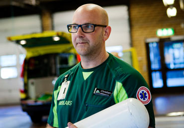 Christian Ralbring, ambulanssjukvårdare i Trollhättan