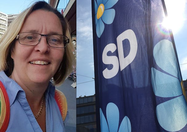 Anna-Karin Åström, kommunalare och aktiv sverigedemokrat.