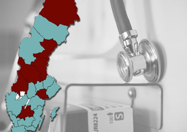 Sjukvårdspartierna är med och påverkar i sju landsting och regioner.