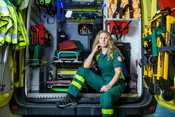Eva Lundqvist, ambulanssjukvårdare.