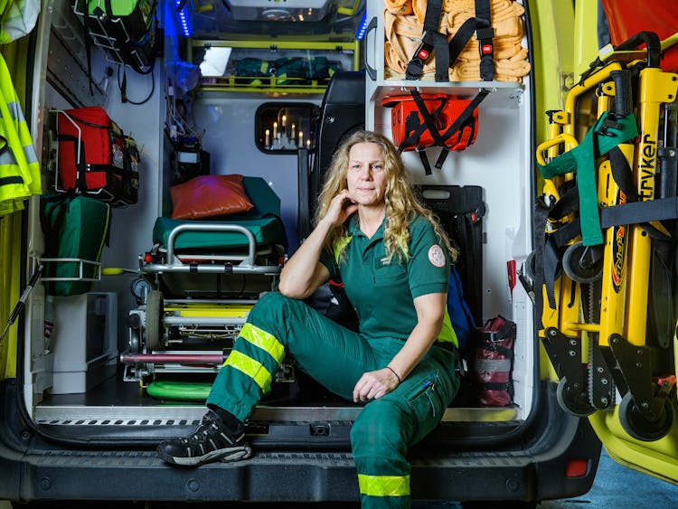 Eva Lundqvist, ambulanssjukvårdare.
