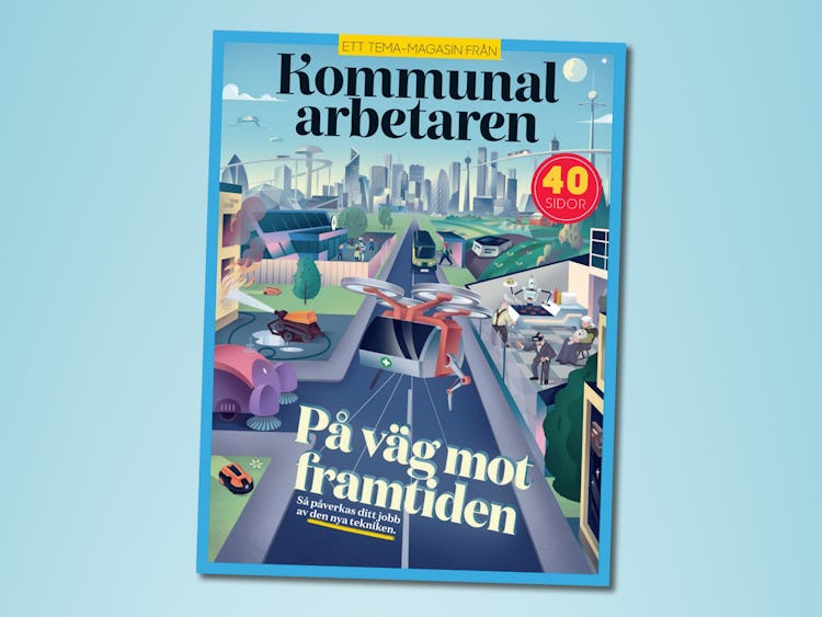 Kommunalarbetarens e-magasin ”På väg mot framtiden”.