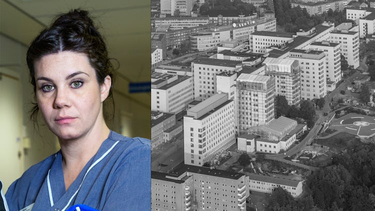 Kajsa Grav, undersköterska på Södersjukhuset.