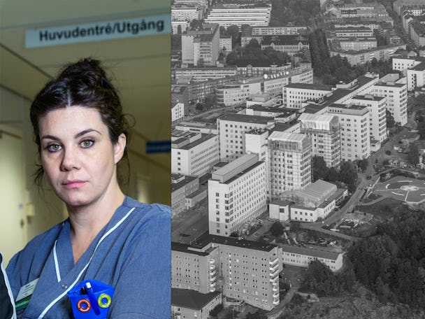 Kajsa Grav, undersköterska på Södersjukhuset.