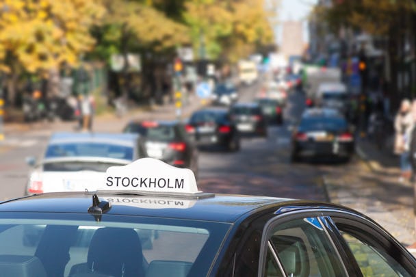 Taxi i Stockholm.