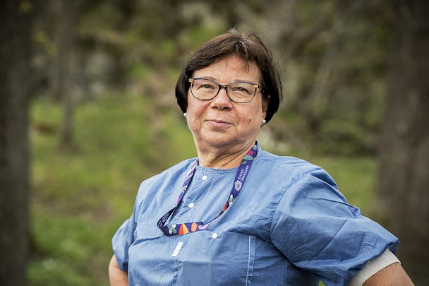 Stina Asp Larsson, undersköterska vid Mälarsjukhuset.