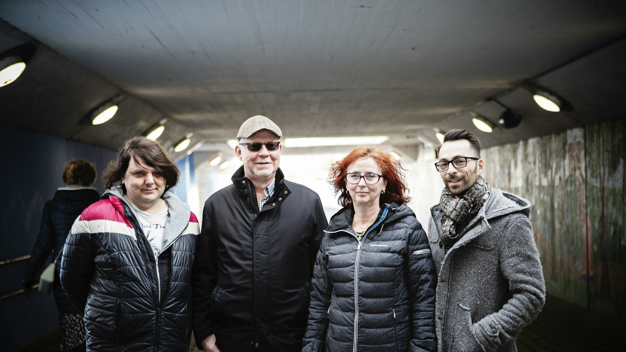 Nataniel Lindén, Tony Werner, Annika Larsson och Benjamin Hultengren.