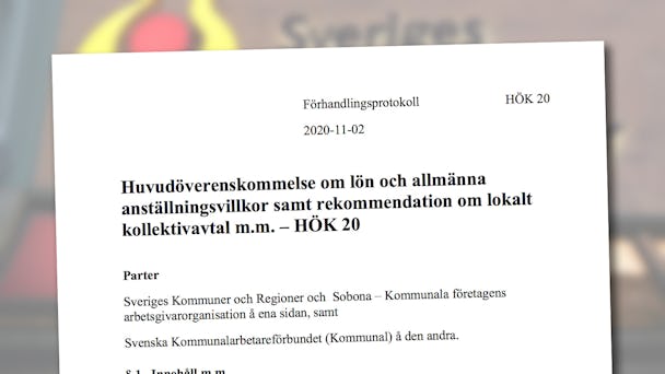 Nya avtalet mellan Kommunal och SKR.