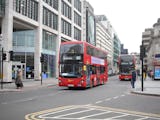 Buss från Go Ahead I London, England.