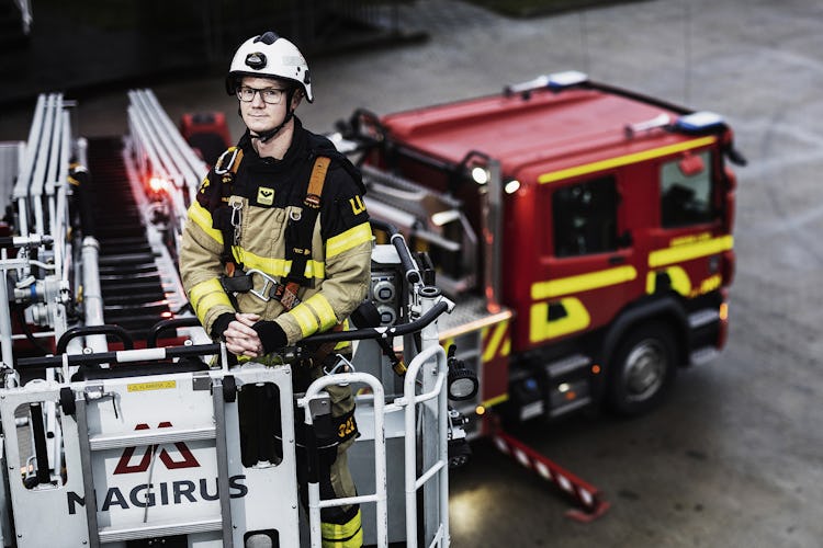Mattias Malmberg, brandman.