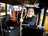 Kerstin Jakobsen, bussförare.
