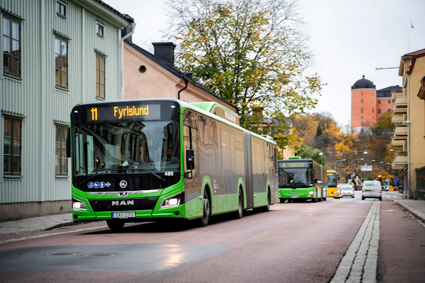 Buss i Uppsala.