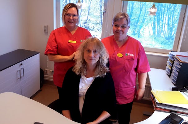 Katarina Henriksson, Birgitta Uusitalo och Anette Unga säger att det fungerar utmärkt att personalen lägger sina egna scheman efter behov.
