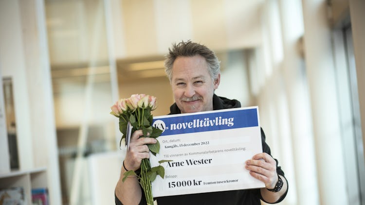 Arne Wester, skolvärd och vinnare i KA:s novelltävling.