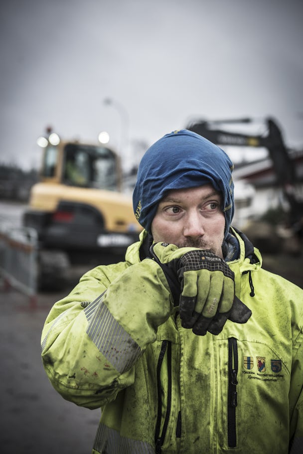 Kristoffer Alexandersson, anläggningsarbetare.