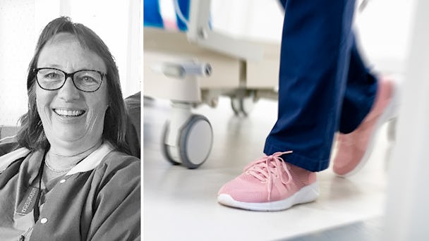 Titti Berglin, undersköterska och arbetsplatsombud på Mälarsjukhuset i Eskilstuna.