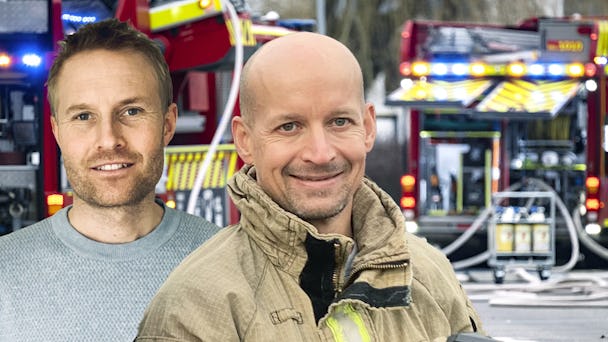 Marcus Aronsson och Daniel Eggersten oroas över hur det blir med dispens för brandmän.