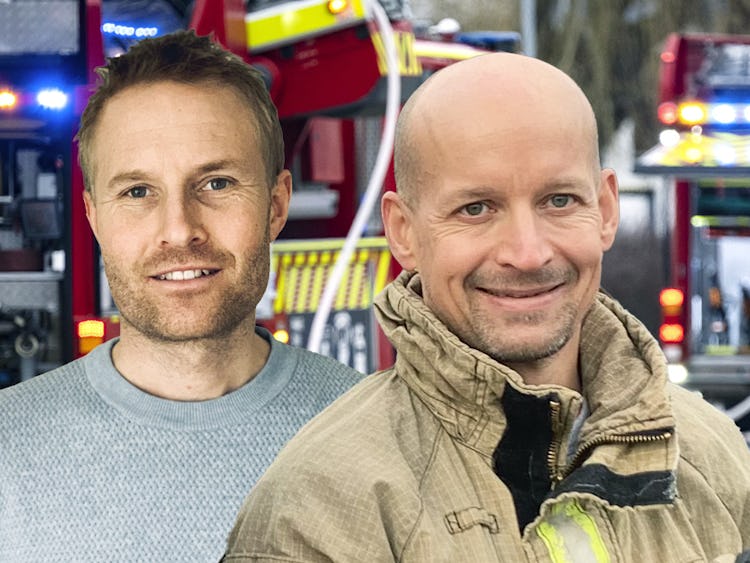 Marcus Aronsson och Daniel Eggersten oroas över hur det blir med dispens för brandmän.