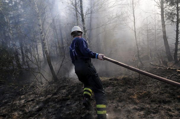 Skogsbrand i Värnamo (arkivbild).