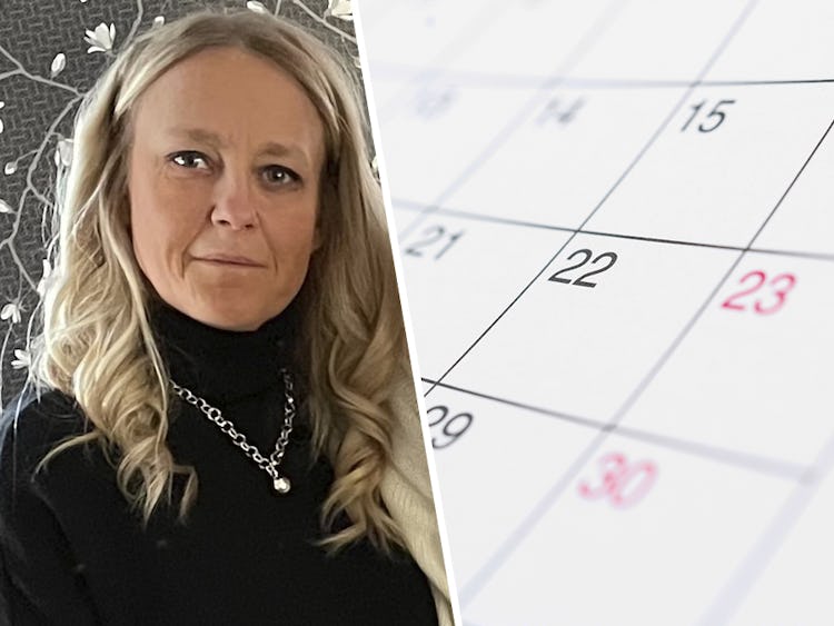 I Ydre kommun ska man satsa på helgschema och kortad arbetstid. sektionsordförande Ann-Sofie Fridlund på bild och ett schema.