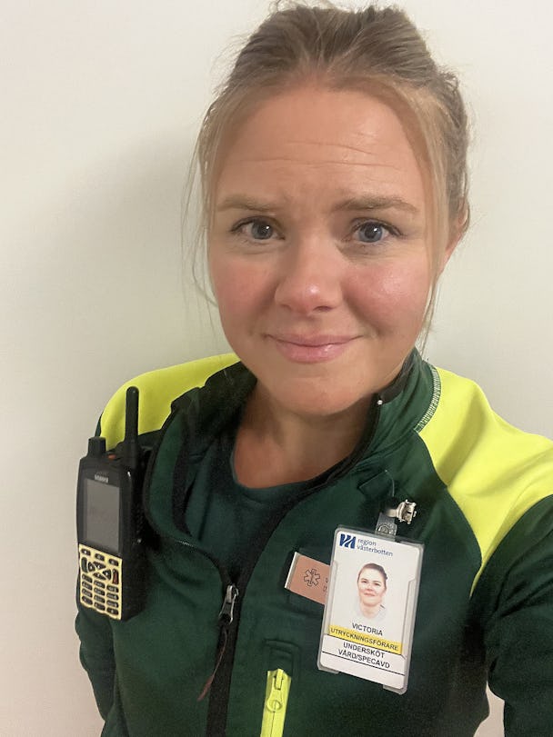 Victoria Gustafsson, ambulanssjukvårdare.