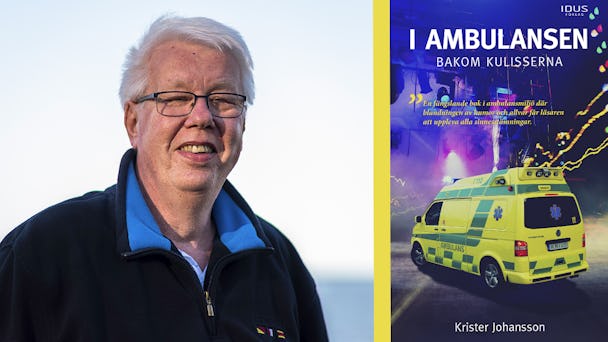 Författaren KristerJohansson och hans bok "I ambulansen bakom kulisserna"