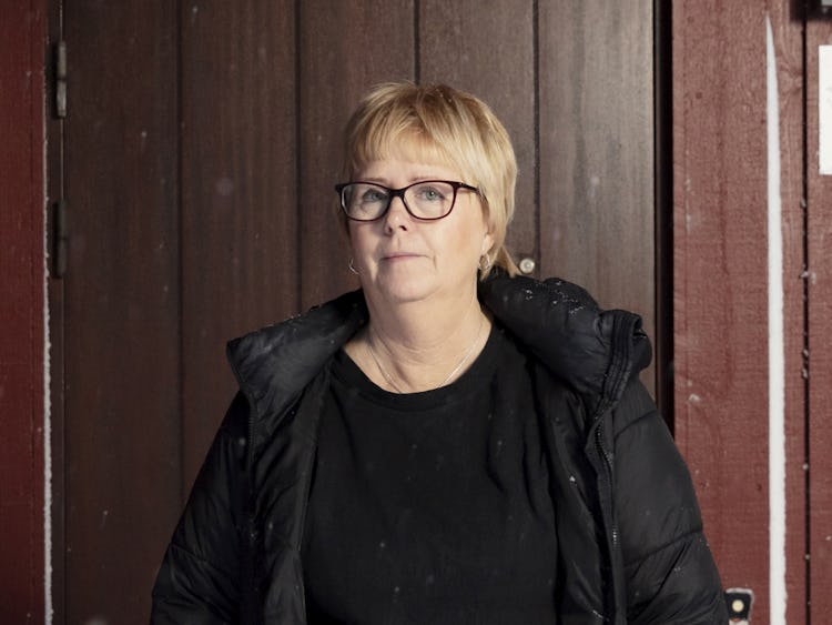 Undersköterskan Monika Henriksson i Kalix.
