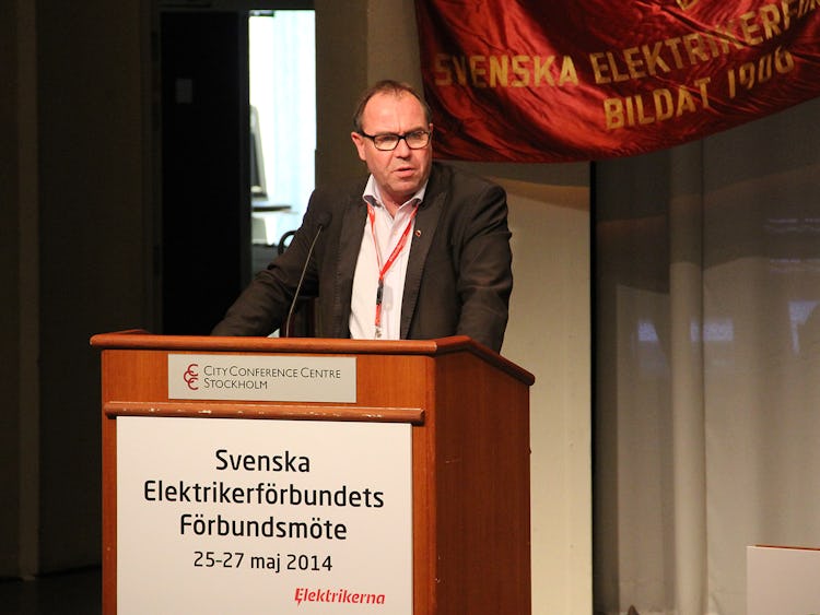 Jonas Wallin, Elektrikerförbundets ordförande. Foto: Eric Salomonsson