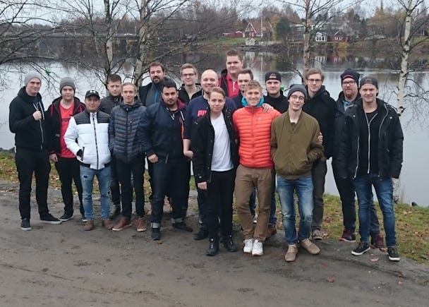 Ungdomar inom elektrikerförbundet från hela landet möttes i Umeå. Foto: Casper Flory