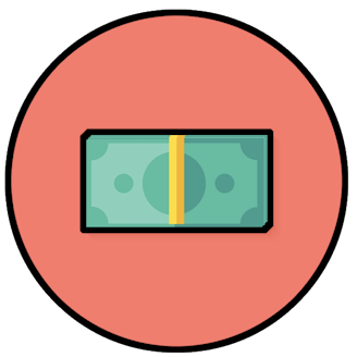 En ikon av sedlar