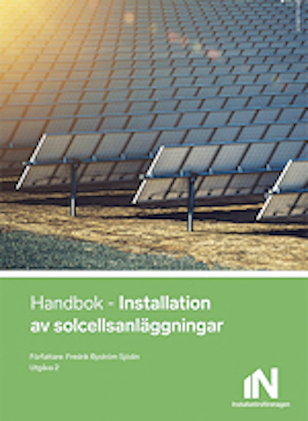 Framsidan på boken ”Installation av solcellsanläggningar”