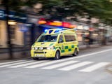 En ambulans på utryckning