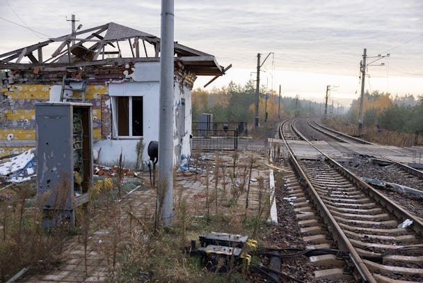 Järnvägsstation i Ukraina
