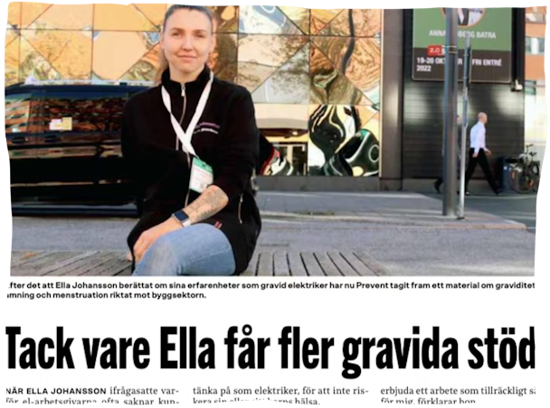 Urklipp från tidningen Elektrikern.