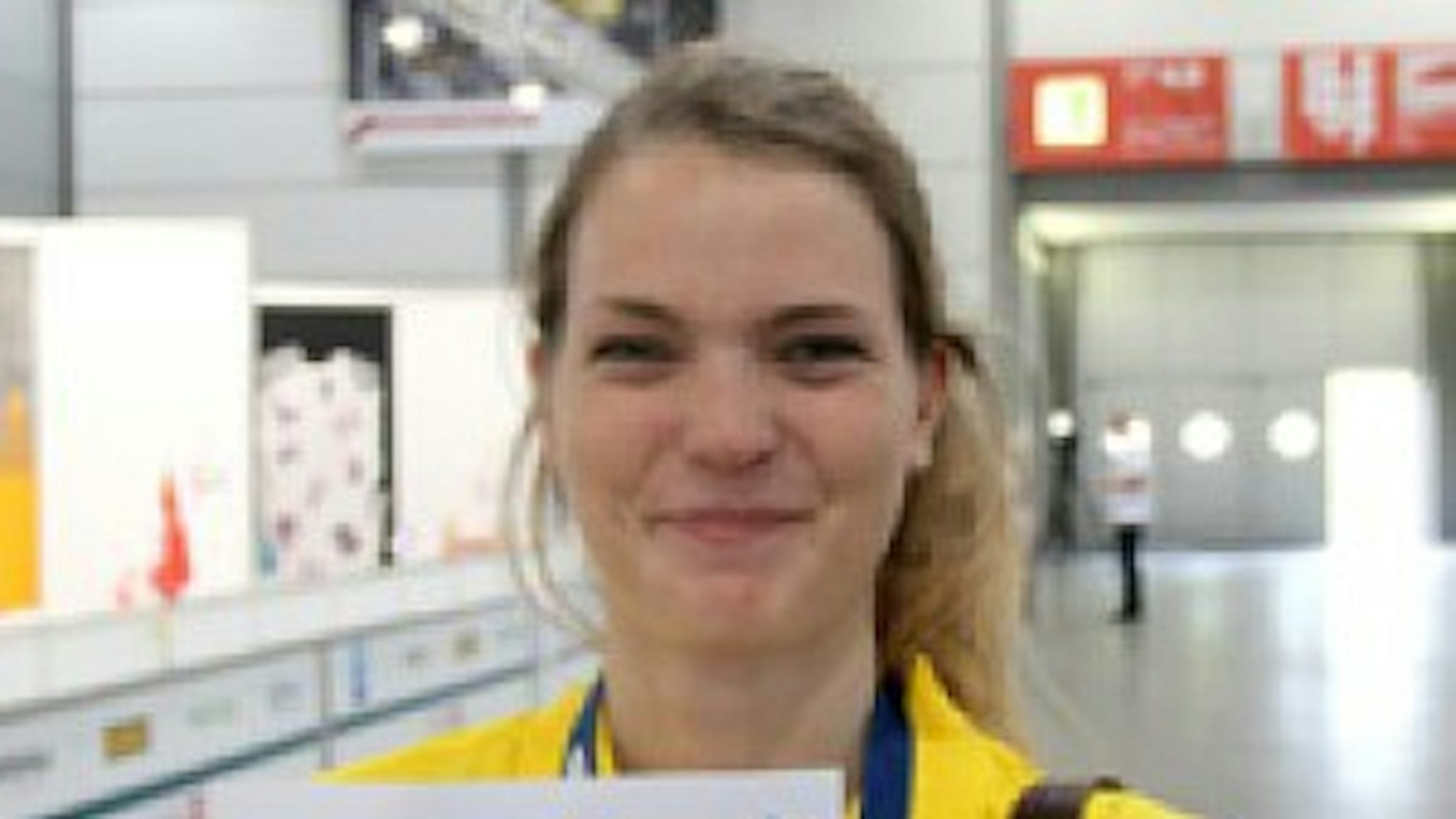 Sofie Lindgren från Krokom vann tävlingsmomentet tapetsering och slutade totalt på en sjundeplats. FOTO: CONNY LUNDBERG