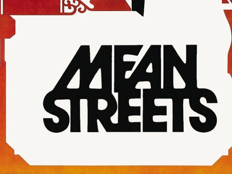 Filmtilten Mean Streets I stiliserade bokstäver