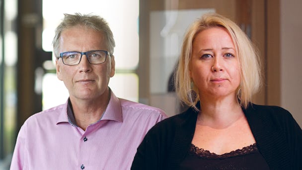 Mikael Johansson och Linda-Li Käld.