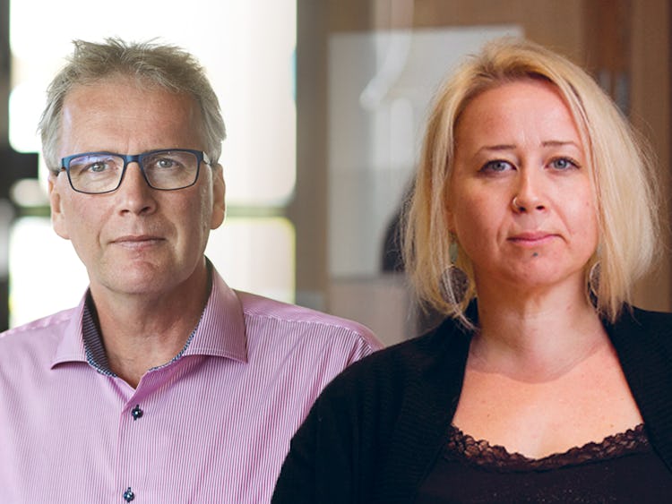 Mikael Johansson och Linda-Li Käld.