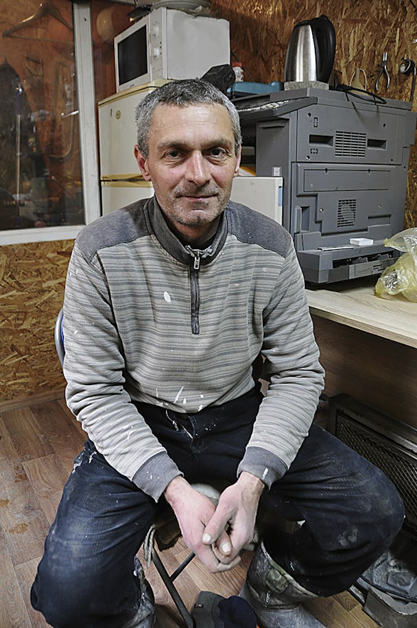 Roman Siusko, byggnadsarbetare i Ukraina